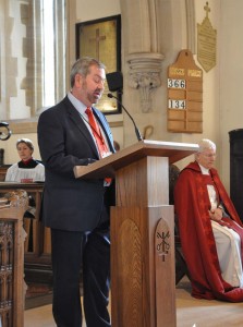 Grandson Howard Stone reads from Isaiah